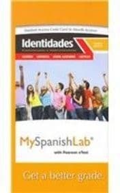 Cover image for MySpanishLab with Pearson eText -- Access Card -- for Identidades