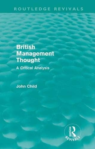 Cover image for British Management Thought
