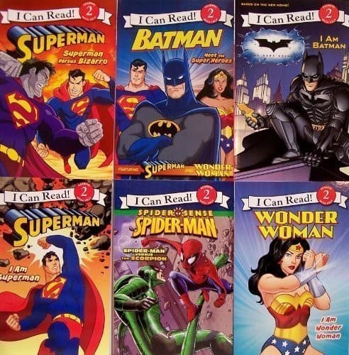 Superhero Collection - Superman Versus Bizarro / I Am Superman / Spider-man Versus the Scorpion / I Am Batman / Batman Neet the Super Heroes / Wonder Woman