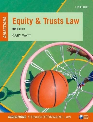 Cover image for Equity & Trusts Law Directions