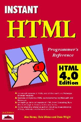 Cover image for Instant HTML Programmer's Reference Html