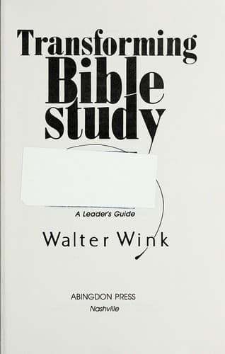 Cover image for Transforming Bible study
