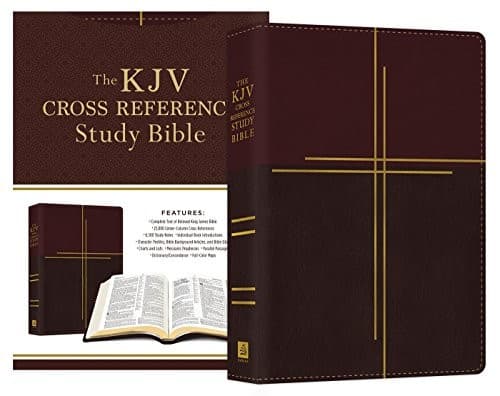 Cover image for KJV Cross Reference Study Bible Compact [Mahogany Cross]