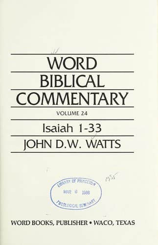 Cover image for Isaiah 1-33