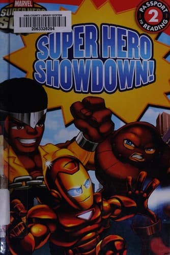 Cover image for Superhero showdown!