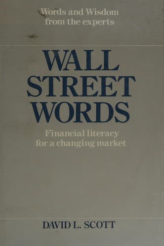 Cover image for Wall Street words