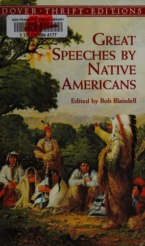 Cover image for Great speeches by Native Americans