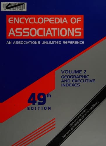 Cover image for Encyclopedia of associations