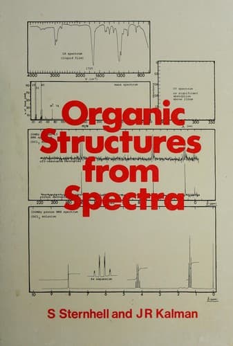 Cover image for Organic structures from spectra
