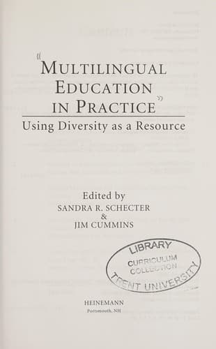 Cover image for Multilingual education in practice