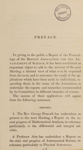First report of the proceedings, recommendations, and transactions of the British Association for the Advancement of Science