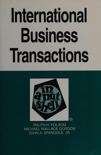 Cover image for International business transactions in a nutshell