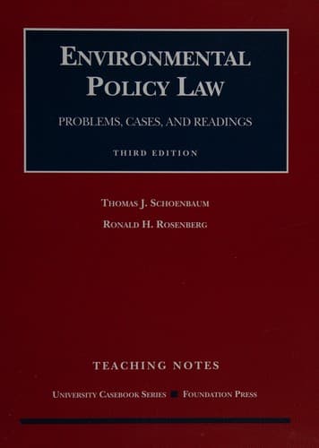 Cover image for Environmental policy law