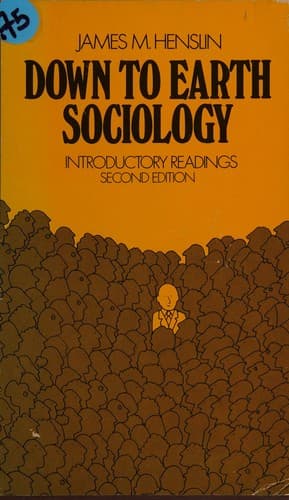 Cover image for Down to earth sociology