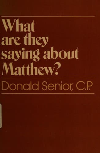 Cover image for What are they saying about Matthew?
