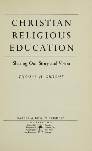 Cover image for Christian religious education