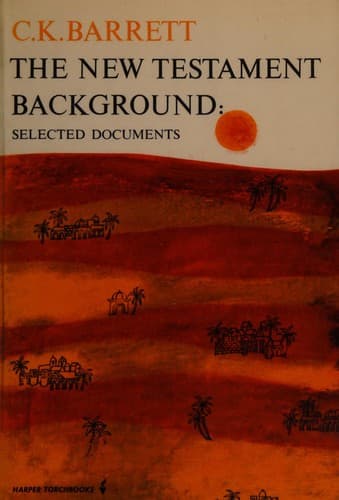 Cover image for The New Testament background