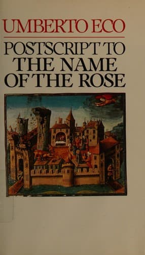 Cover image for Postscript to The name of the rose