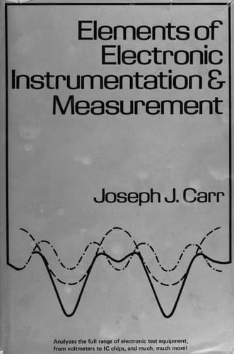 Cover image for Elements of electronic instrumentation and measurement
