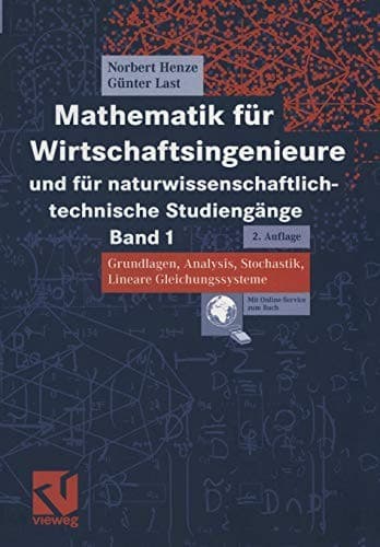 Cover image for Mathematik für Wirtschaftsingenieure und für naturwissenschaftlich-technische Studiengänge