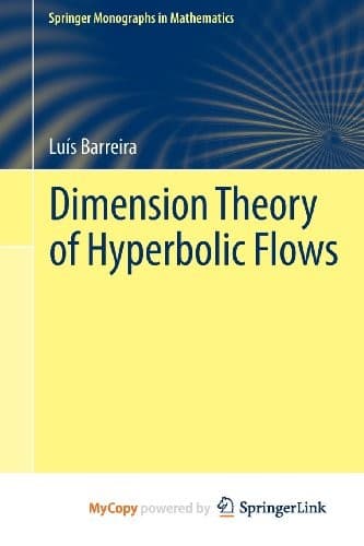 Cover image for Dimension Theory of Hyperbolic Flows