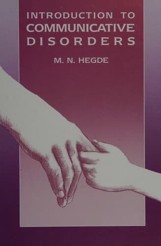 Cover image for Introduction to communicative disorders