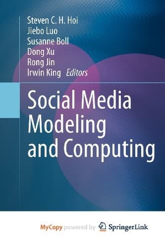 Cover image for Social Media Modeling and Computing