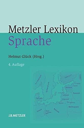 Cover image for Metzler Lexikon Sprache