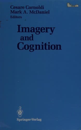 Cover image for Imagery and cognition