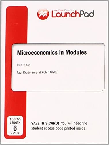 Cover image for LaunchPad for Krugman's Microeconomics in Modules