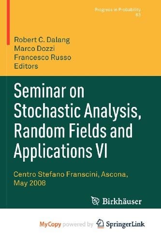 Cover image for Seminar on Stochastic Analysis, Random Fields and Applications VI