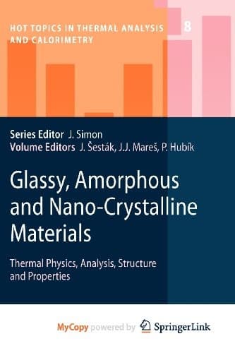 Cover image for Glassy, Amorphous and Nano-Crystalline Materials