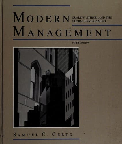Cover image for Modern management
