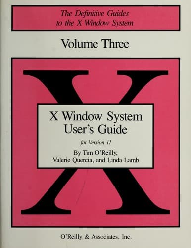Cover image for X Window System User’s Guide