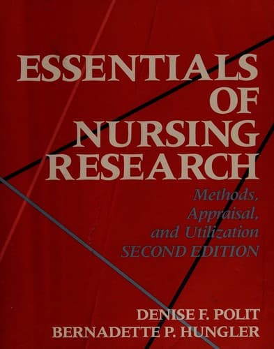 Cover image for Essentials of nursing research