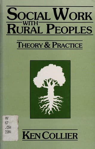 Cover image for Social work with rural peoples
