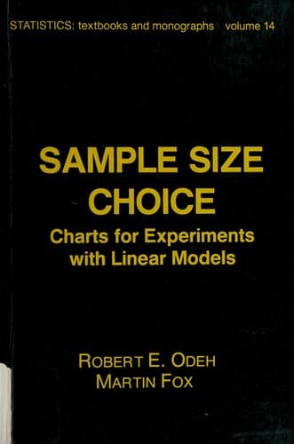 Cover image for Sample size choice