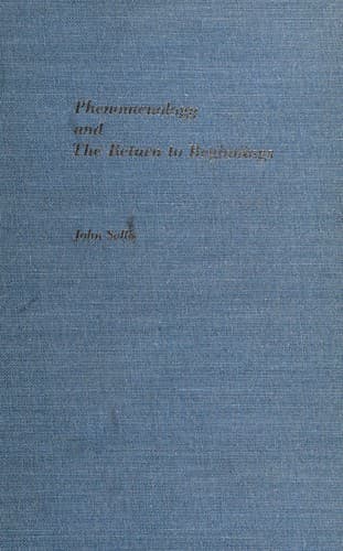 Cover image for Phenomenology and the return to beginnings