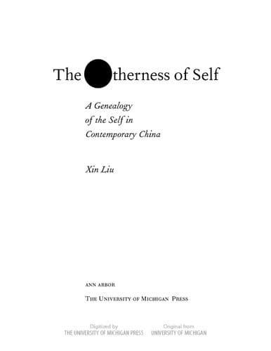 Cover image for The Otherness of Self