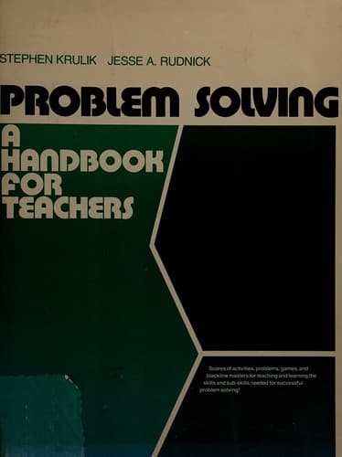 Cover image for Problem solving