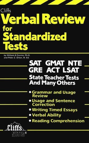Cover image for Cliffs verbal review for standardized tests