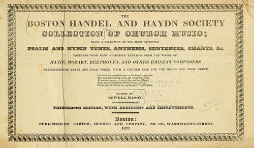 The Boston Handel and Haydn Society collection of church music