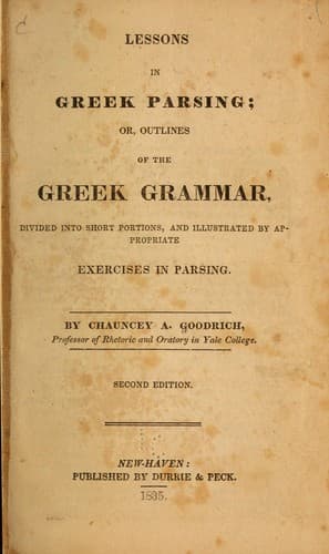 Lessons in Greek parsing