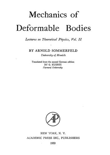 Cover image for Mechanics of Deformable Bodies