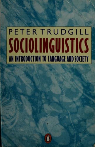 Cover image for Sociolinguistics