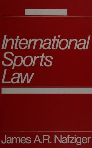 Cover image for International sports law