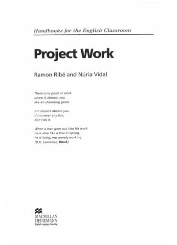 Cover image for Project work