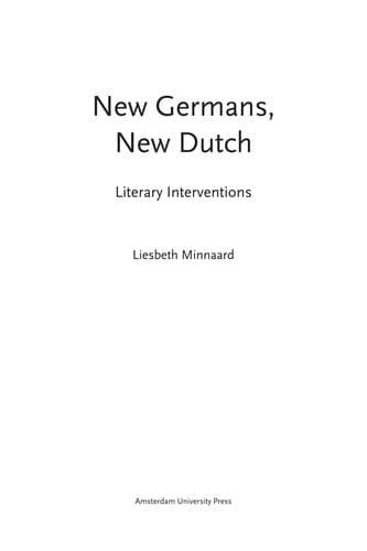 Cover image for New Germans, new Dutch