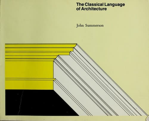 Cover image for The Classical Language of Architecture