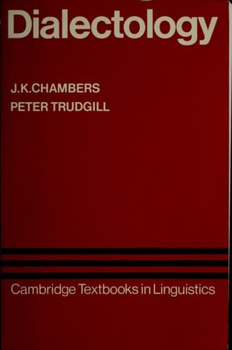 Cover image for Dialectology